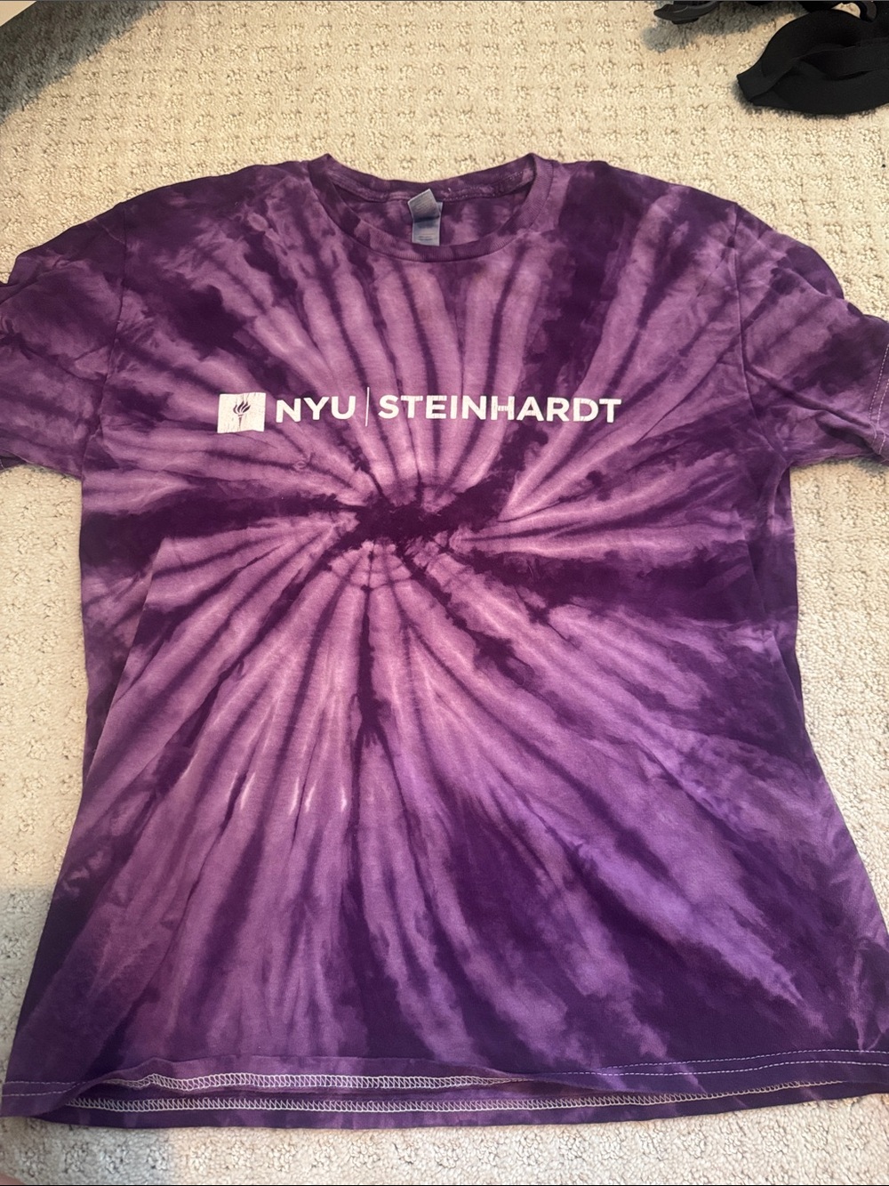 Gildan Purple Tie-Dye Logo Tee